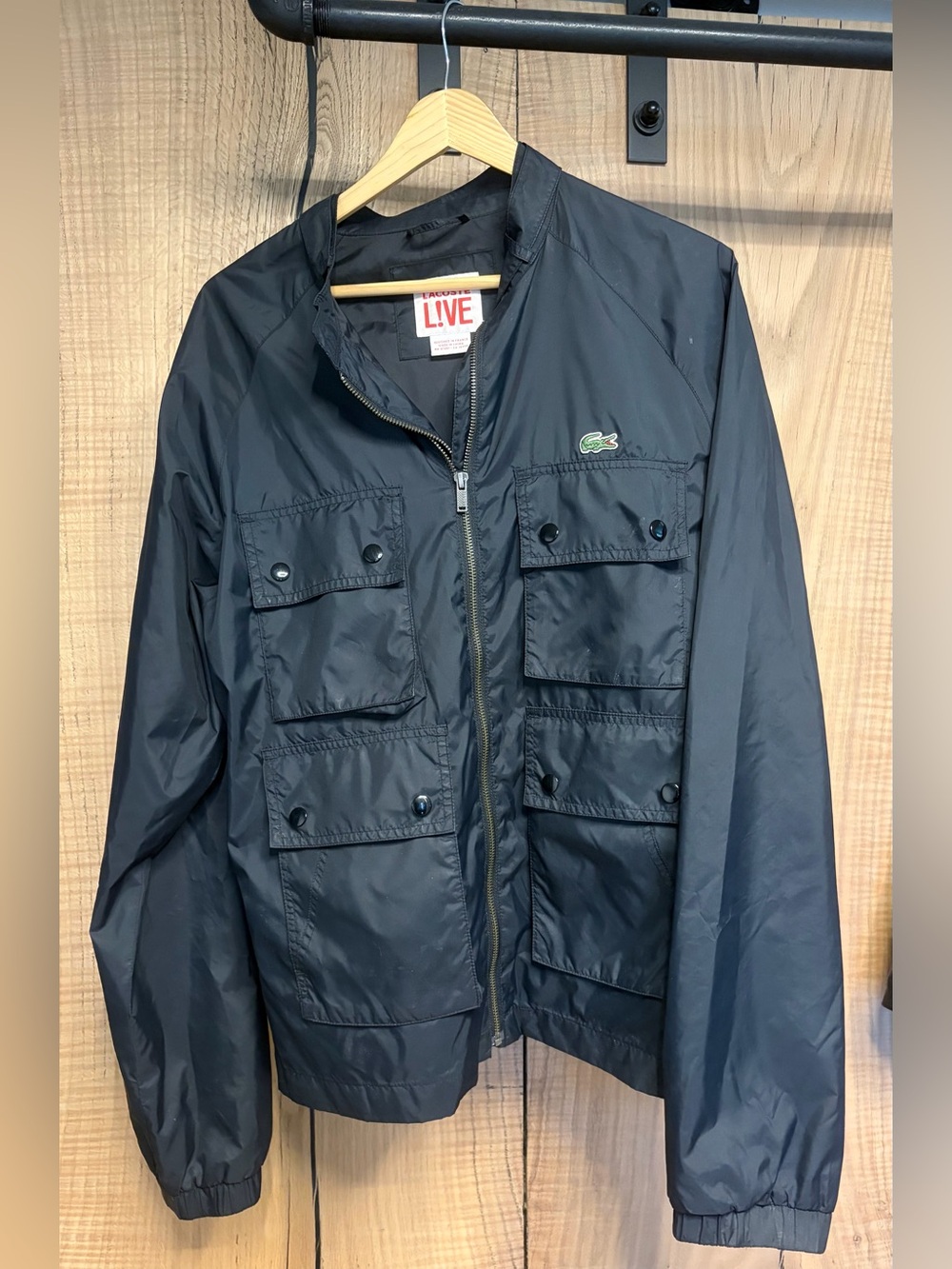 Lacoste Men’s Medium Black Lightweight Field Jacket